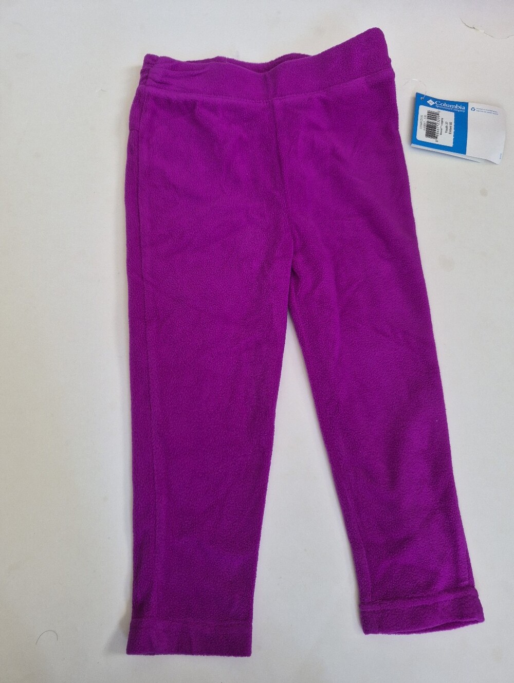 Columbia Polar Fleece Pants Leggings NWT fushia Purple Girl Size 3